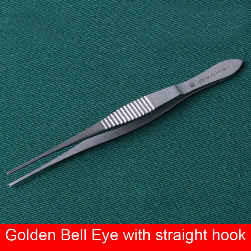 Stainless Steel Eye Crotch Dental Tweezers Double Eyelid Fine Tweezers 10cm Beauty Shaping Equipment Health & Beauty Makeup Tool