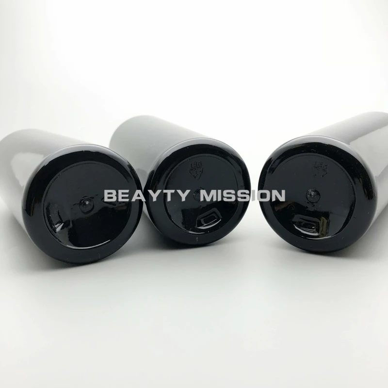 BEAUTY MISSION 20pcs/lot 300ml Black Screw Cover Refillable Portable Perfume Bottle &Traveler Cream Empty Parfum Black Bottle