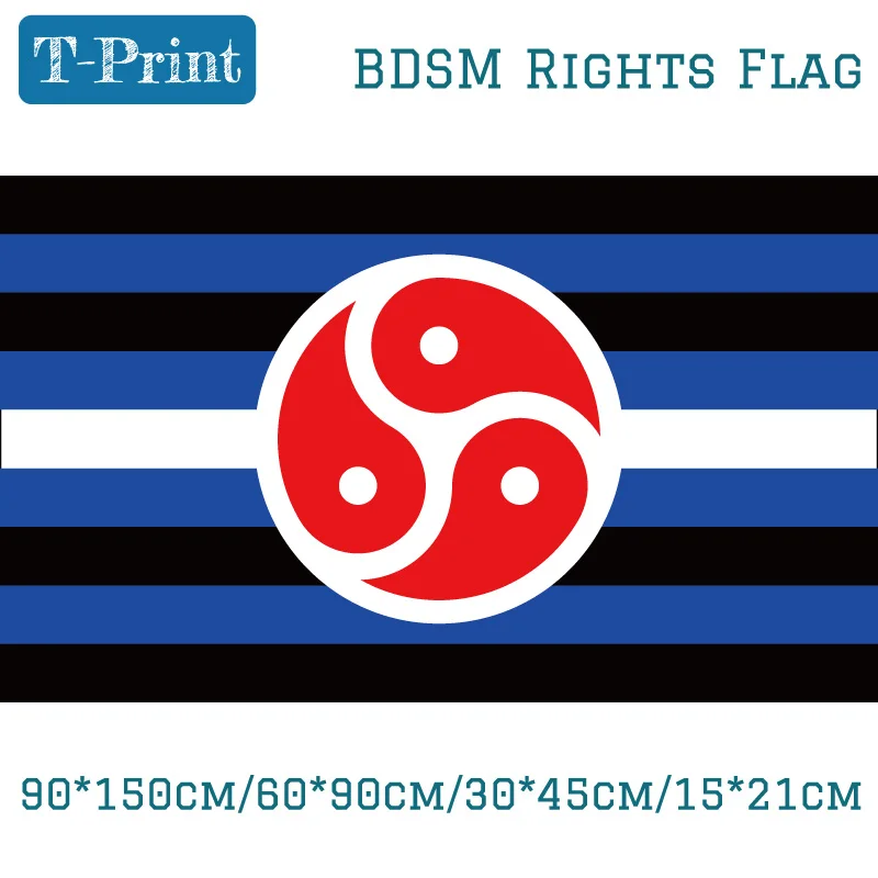 BDSM Rights Flag 90*150cm/60*90cm/15*21cm 30*45cm Car Flag 3x5 Feet Banners 100d Polyester For Bar Decoration