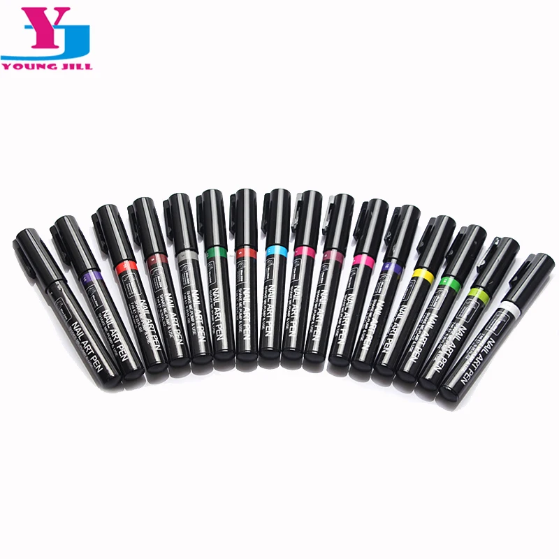 

16pcs/Lot Mix Color High Quality Hot Design Pro Nail Art Pen Nail Polish Painting Paint Drawing Pen 3D DIY Nail Tools Manicures