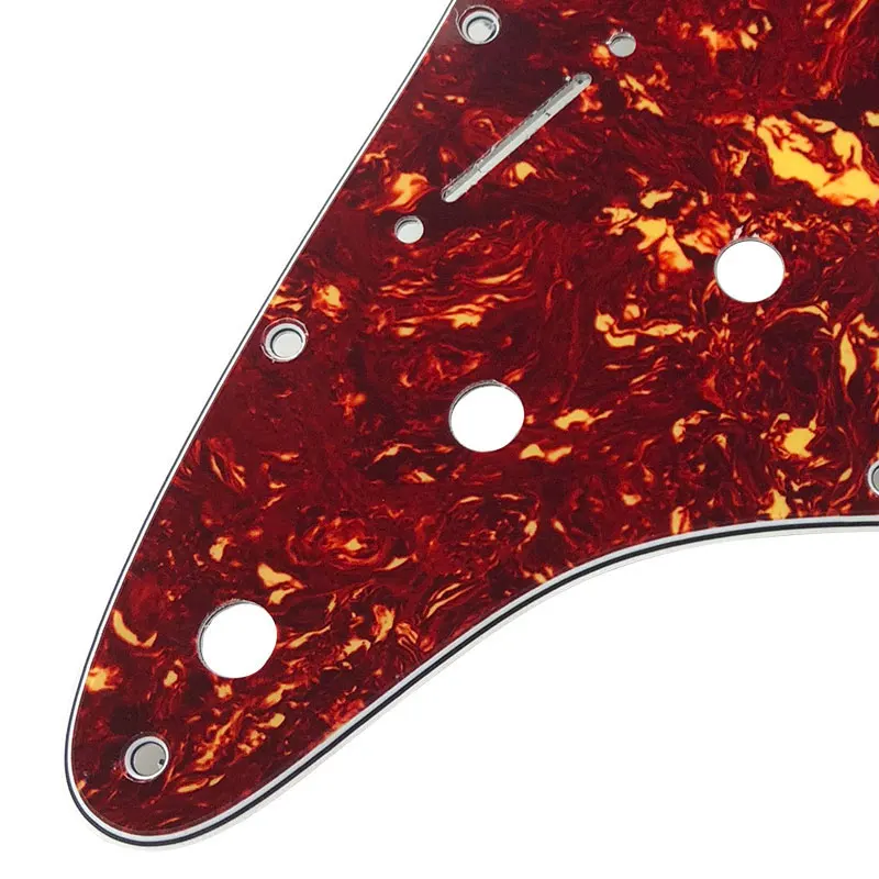 Pleroo Guitar Accessories Left Handed Pickguards 11 Hole For Standard ST HH Strat Guitar With P90 Humbucker Scratch Plate