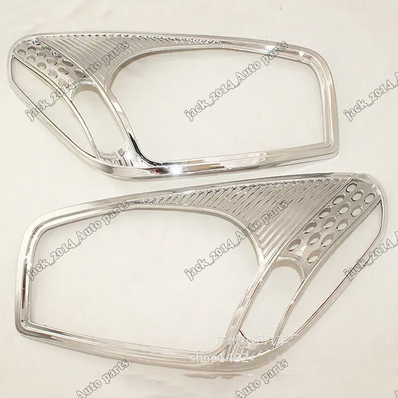 

Silver ABS Chrome Front Headlight Covers Molding Trims For 2001 2012 2003 Toyota RAV4 SUV