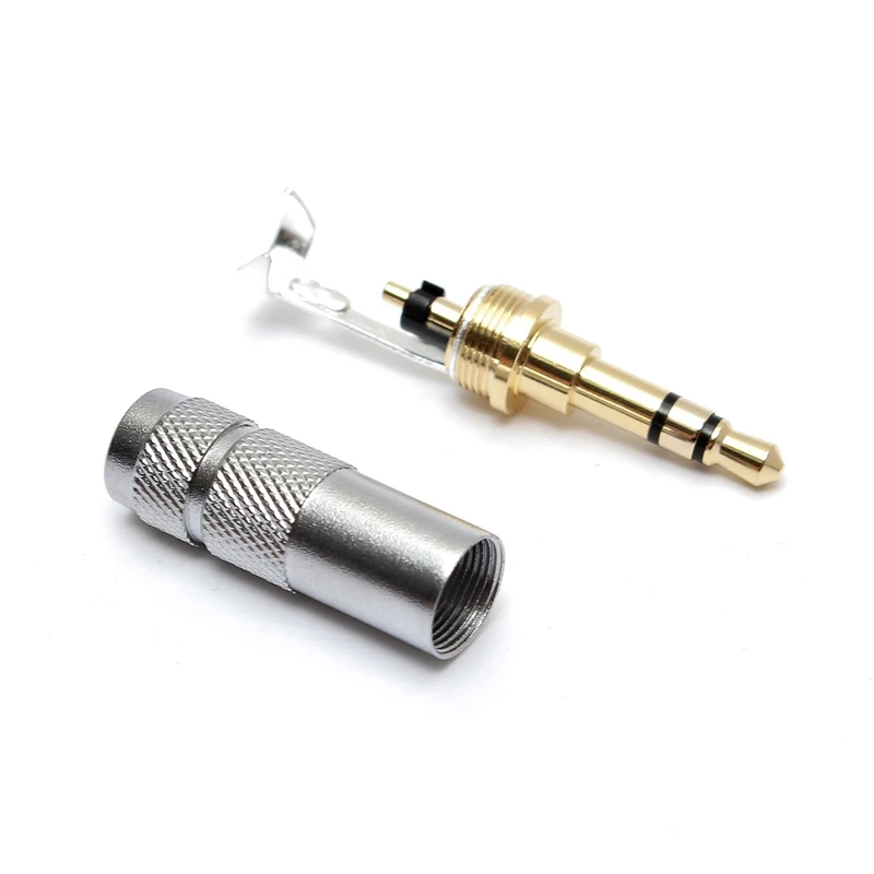 SWILET 1PC Gold 3.5mm Stereo 3 Pole Headphone Jack Audio Solders Video Connectors Excellent Quality