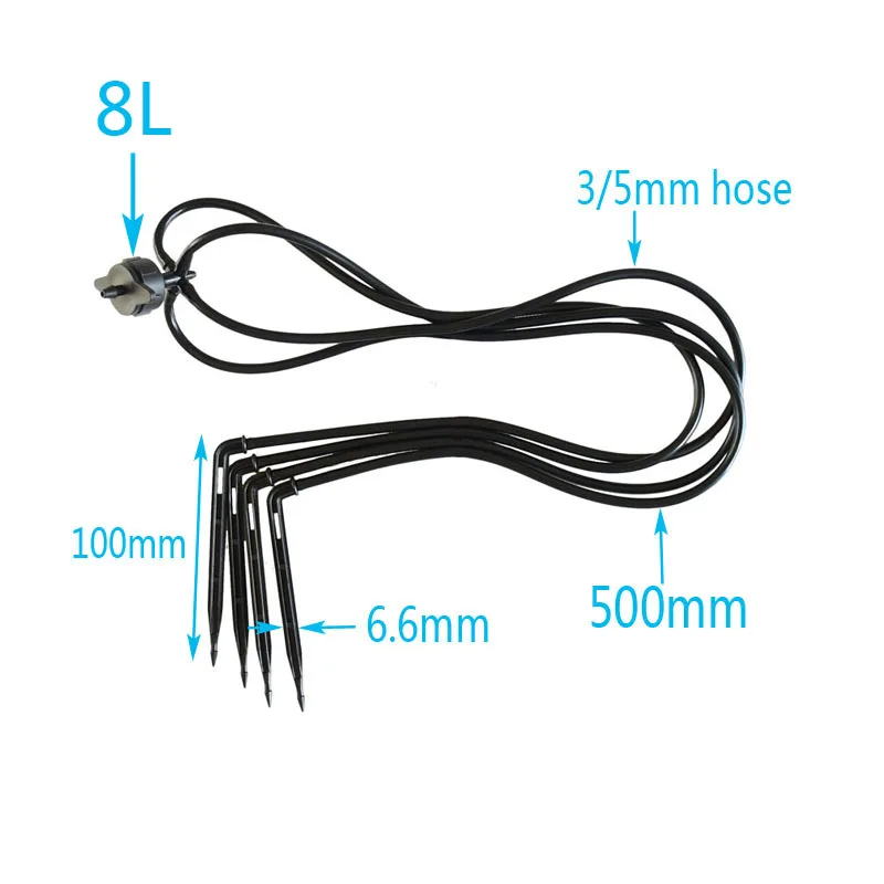 Drip Arrow Emitter Dropper Emitter Irrigation Water Drop Garden Gardening Drip For Greenhouse 3/5mm 2 Pcs