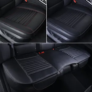 Seametal-PU Leather Car Seat Cover, Universal Cushion Vehicle, Anti Slip Chair Protector, MAT WATERMABLE, SWEATPROOF Surface 8 Main Sales Bank cover Tesla - №8