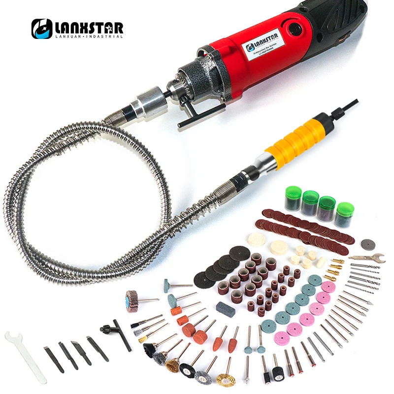 LX-SDZ7500WS Rotary Electric Drill Tools Dremel Style Electric Drill Machine Power Tools 6mm Mutifuction Chuck Flexible Shaft