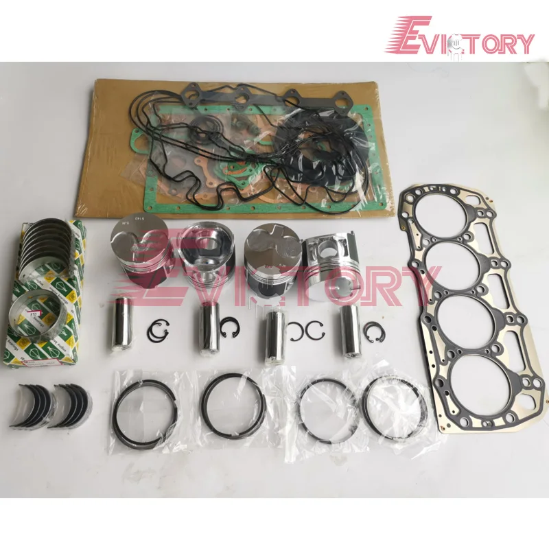 For Shibaura N844 N844T N844L N844LT ENGINE REBUILD KIT PISTON + piston RING GASKET BEARING