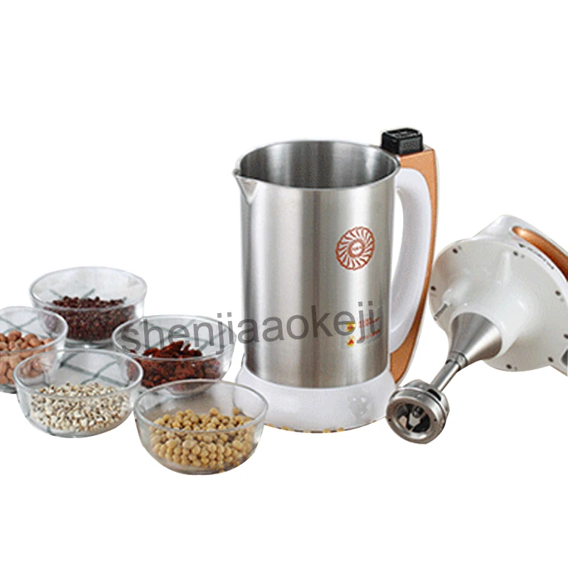 Máquina de leite de soja doméstica, automática, multifuncional, sem filtro, pasta de arroz, máquina de leite de soja, 220v, 910w, 1 peça
