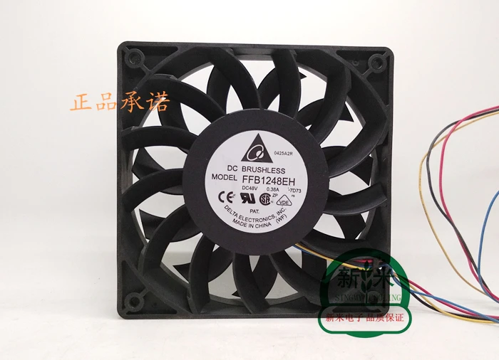 

USED DELTA FFB1248EH 12025 12CM 48V 0.38A 4lines PWM control speed cooling fan