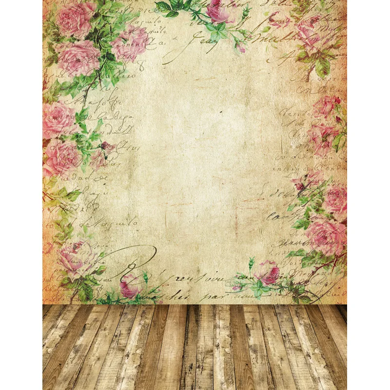 Allenjoy backgrounds for photo studio flower vintage bokeh letter wood backdrop photo studio photocall photographic