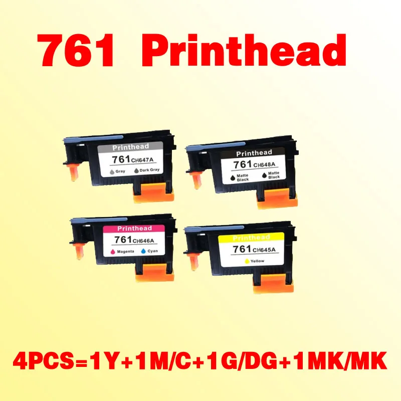 

4pcs high quality compatible for hp761 prinheads replacement for hp 761 T7100 T7200 CH645A CH646A CH647A CH648A