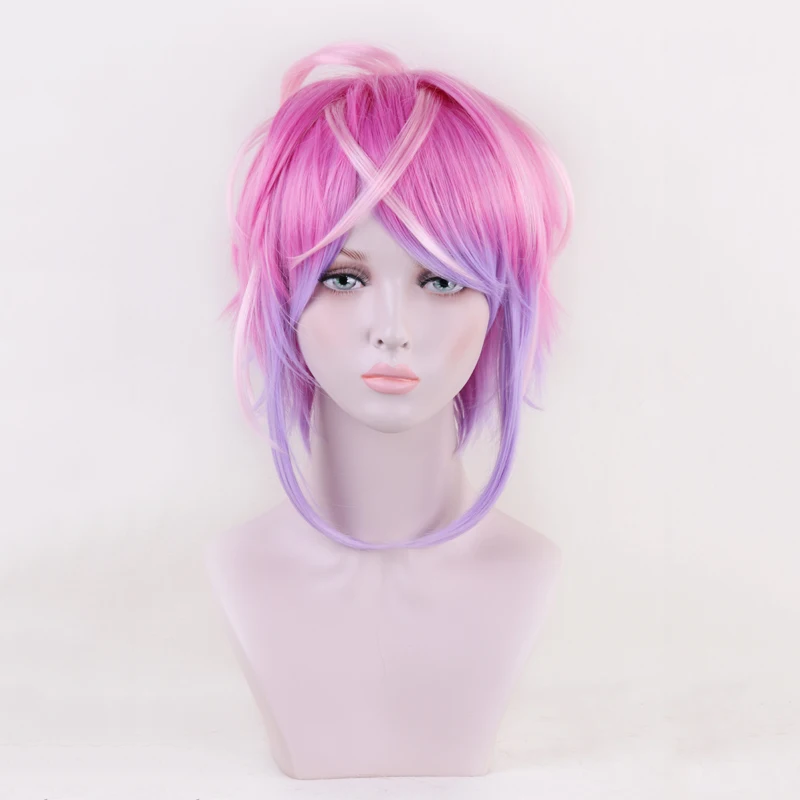 Amemura Ramuda-Perruque Synthétique Courte pour Homme et Femme, Costume Cosplay, Bonnet, Division Rap Battle Hypnosis MIC