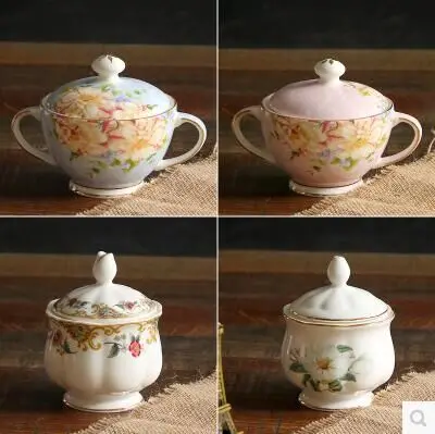 European-style bone chinaware coffee cup set pastoral tea tea creative ceramic British Sugar Tank Mrs Potts