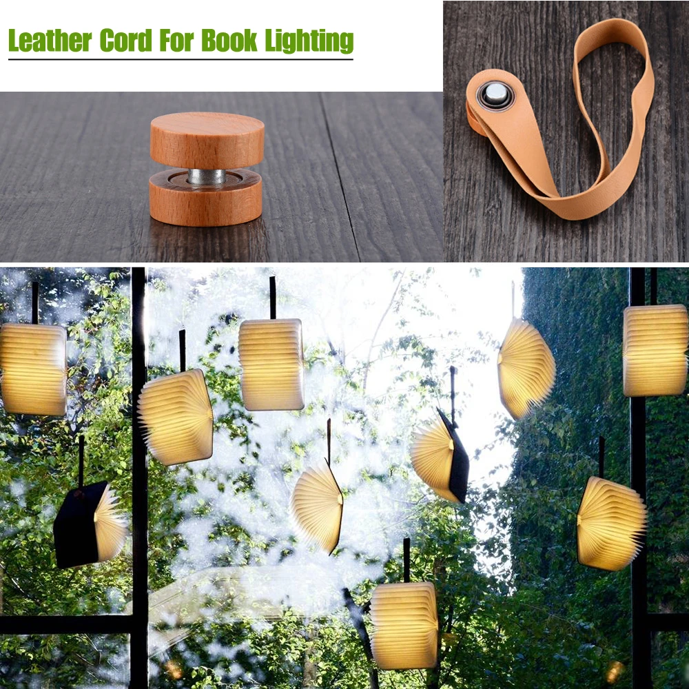 

New Arrival Fashion Cortex Rope For Wooden Foldable Pages Led Book Lighting