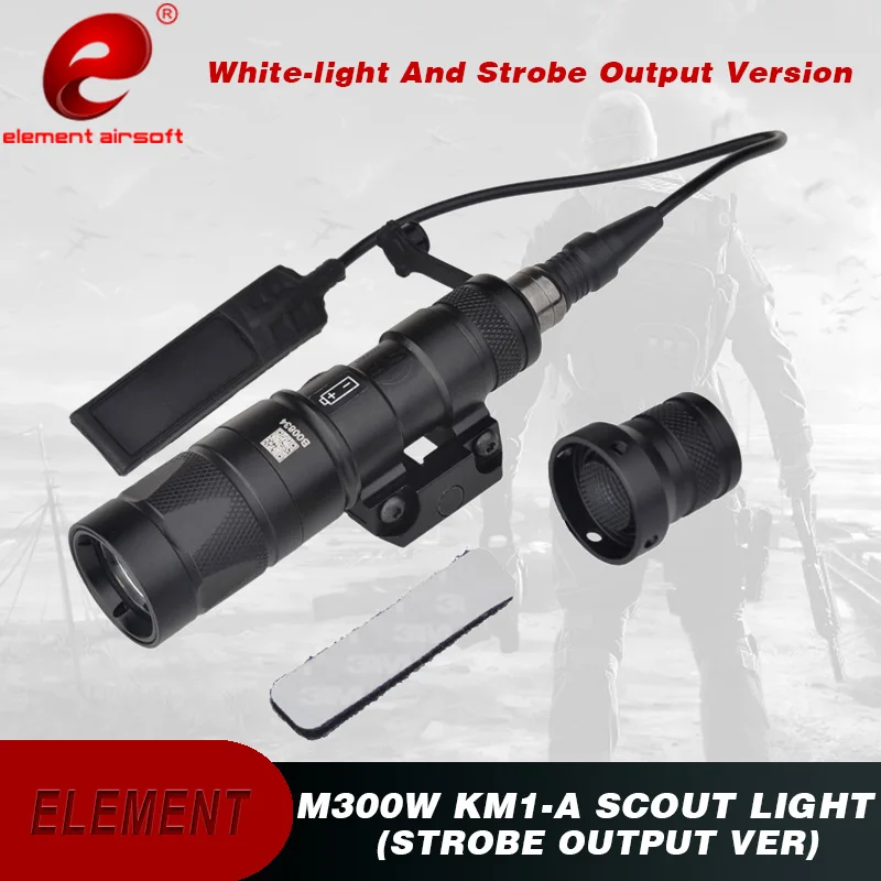 

Element Airsoft Gun Light Surefie M300 Hunting Lamp M300W KM1-A Strobe Flashlight Weapon Light EX385