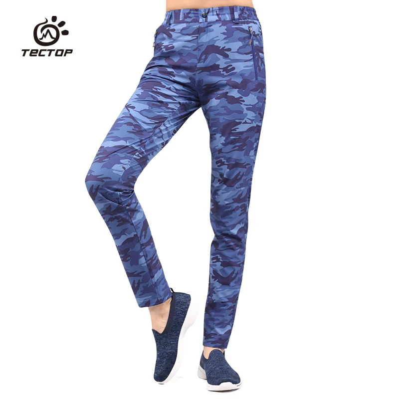 Summer Outdoor Sport Camouflage Quick-drying Hiking Pants Femal Water Resistant Eastic Camping Trousers Trekking Loose Sweatpant