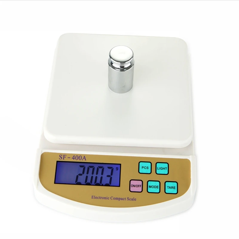 5kg 0.1g Digital Kitchen Scale Big Food Diet Lab Weight Balance LCD Electronic Bench Floor Compact Scales With Blue Backlit