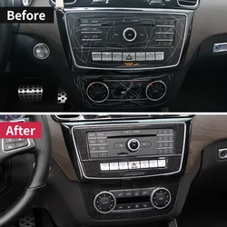 CD Panel Stickers Air Conditioning Switch Panel Trim Cover For Mercedes Benz GLE W166 GLE Coupe C292 GLS Class amg accessories