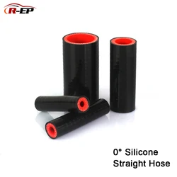 R-EP 6 8 10 12 14 16mm 0 degree Straight Silicone Hose 18-35mm Rubber Joiner Tube for Supercharger Radiator Cold air intake Pipe