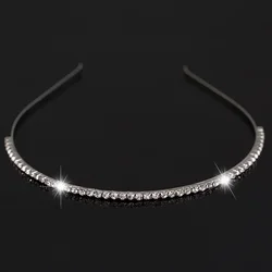 Fashion Women's Hot New Silver Color Crystal Rhinestone   Hair Band Headband Hair wear Accessories Free Shipping H029