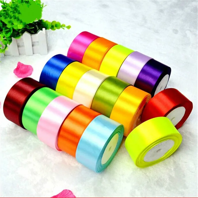 New silk ribbon (0.6-5 cm) 22 Meters wedding party festive event decoration crafts gifts wrapping apparel sewing fabric supplies