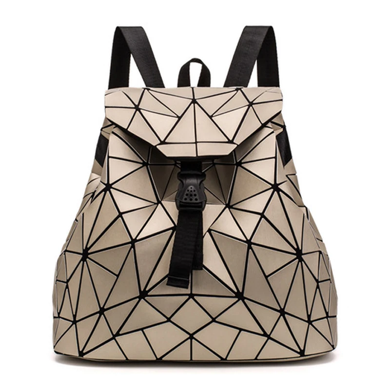 2023 New Women Backpack Fashion Holographic Bao Backpacks Female Student Geometry Bag Woman\'S Travel Bags Shopping Backpack