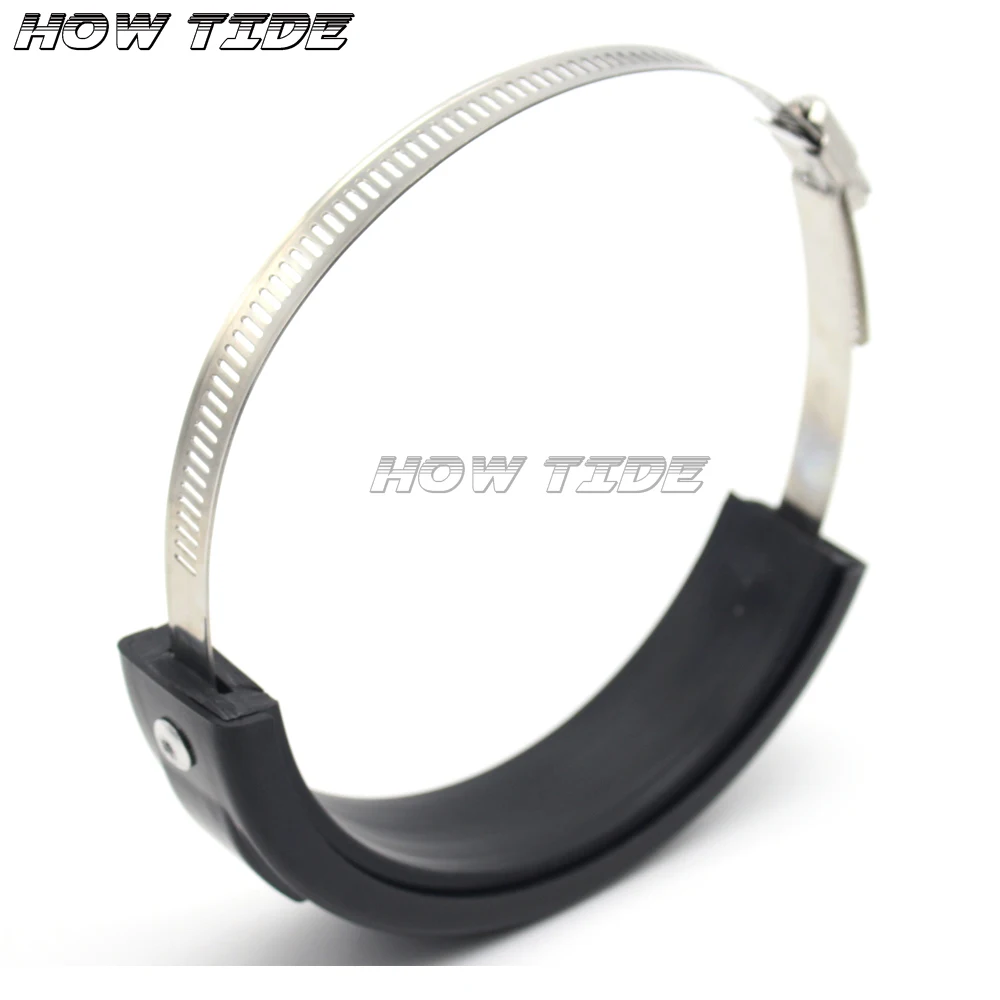 Motorcycle Accessories Universal Fit 100MM-140MM Oval / akrapovic Exhaust Protector Can Cover For Honda Yamaha Suzuki Kawasaki