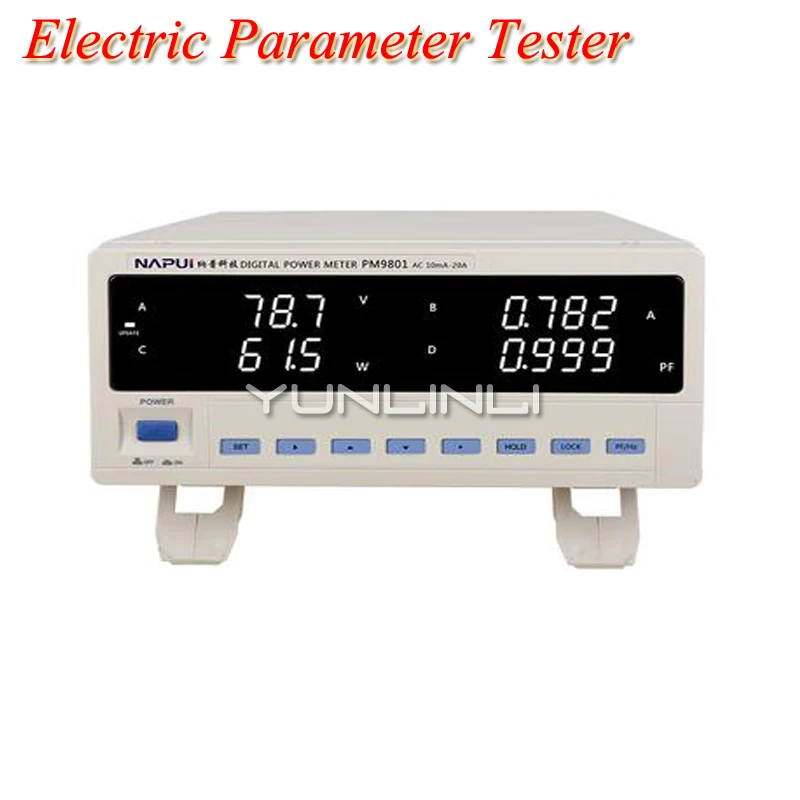 

LED Electric Parameter Measuring Instrument Napu AC Power Meter AC / DC Harmonic Communication Measuring Equipment PM9801