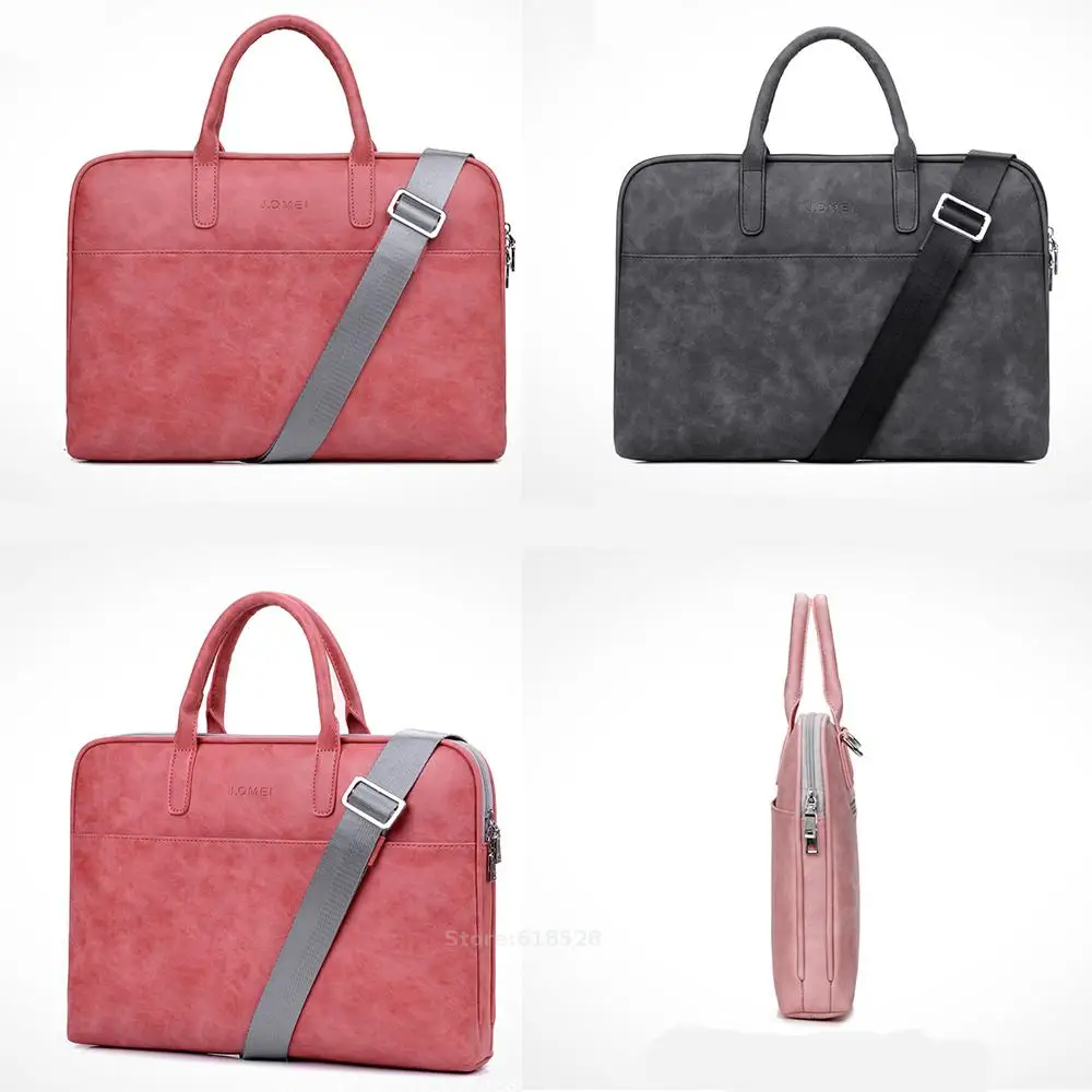 Imagem -04 - Maleta Portátil Resistente a Riscos Impermeável para Homens e Mulheres Bolsa de Ombro Estojo Notebook Moda pu 13 14 15