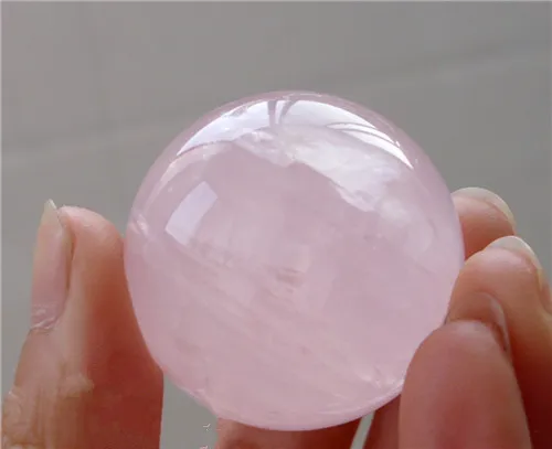 60mm of ice kinds of natural pink crystal / rose quartz sphere ball healing