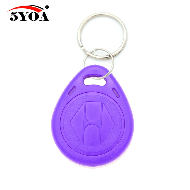 50pcs EM4305 T5577 Copy Rewritable Writable Rewrite EM ID keyfobs RFID Tag Key Ring Card 125KHZ Proximity Token Badge Duplicate