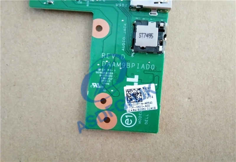 new for Dell Inspiron 5577 Audio USB Board DAAM9BPIAD0 3VFY4 03VFY4 CN-03VFY4 100% Test ok