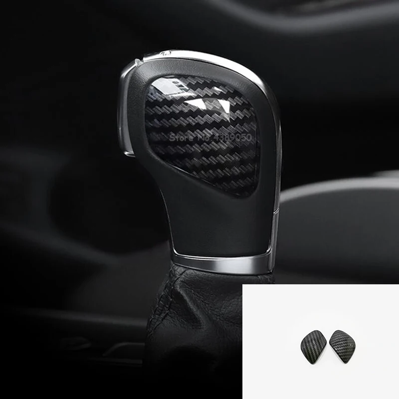 

For Golf MK7 2014-2018 Accessories ABS Matte/Carbon fibre Car gear shift lever knob handle cover Cover Trim Car Styling 2pcs