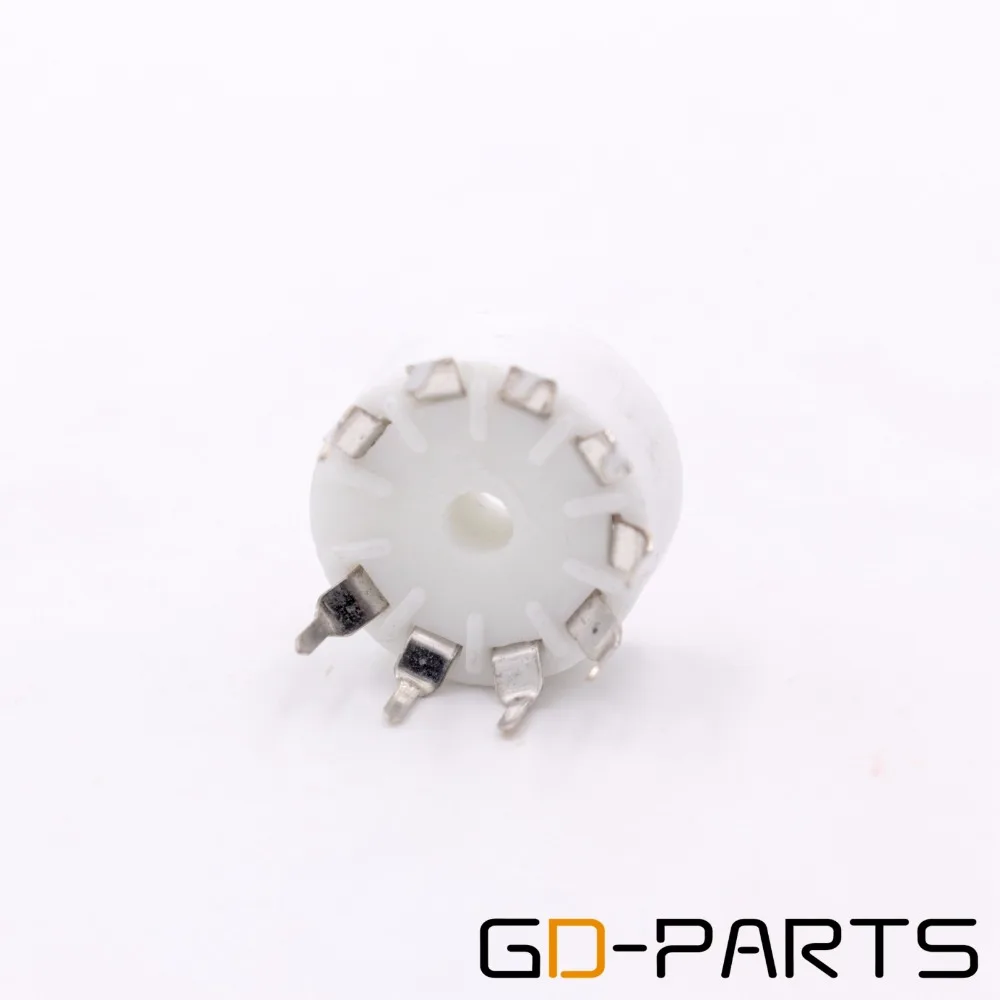 10PCS Ceramic 9pin B9A PCB MOUNT Tube Socket FOR 12AX7 12AT7 12AU7 6DJ8 ECC82 5670 6922 Hifi Audio Vintage AMP DIY