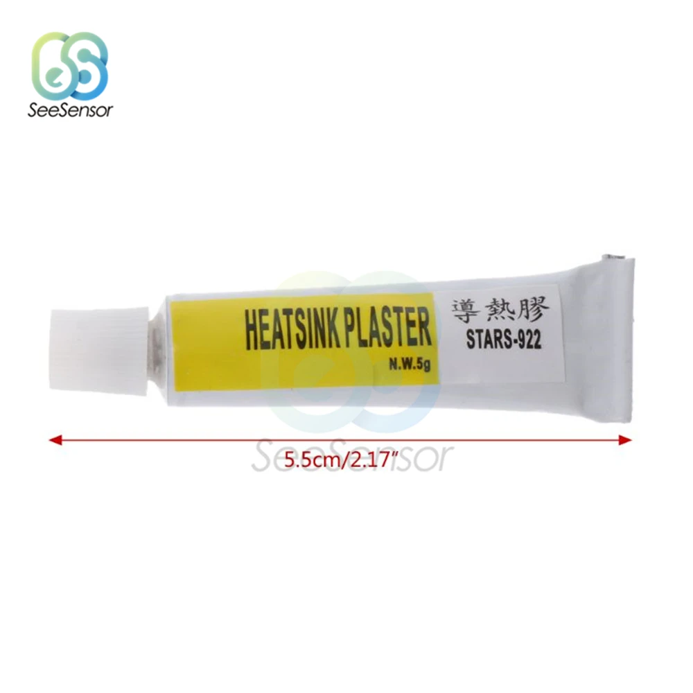 5pcs 5g STARS-922 Heatsink Plaster Thermal Grease Adhesive Cooling Paste Strong Adhesive Compound Glue For Heat Sink