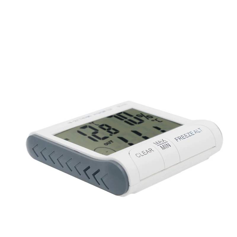 DC103 stazione meteorologica temperatura esterna interna misuratore di umidità termometro Display LCD igrometro Home 40% di sconto