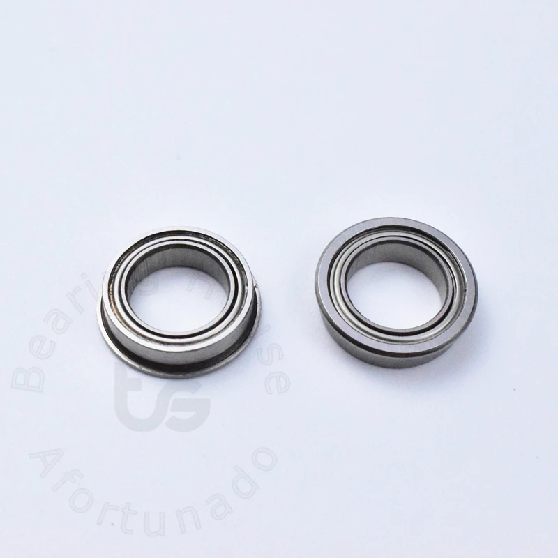 F6700ZZ 10pcs 10*15(16.5)*4(mm) Flange Bearing chrome steel Metal Sealed High speed Mechanical equipment parts