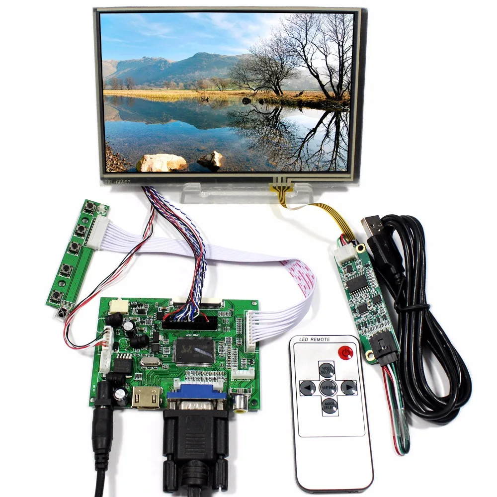 HD MI VGA 2AV LCD Control Board With 7inch N070ICG-LD1 1280x800 Touch LCD