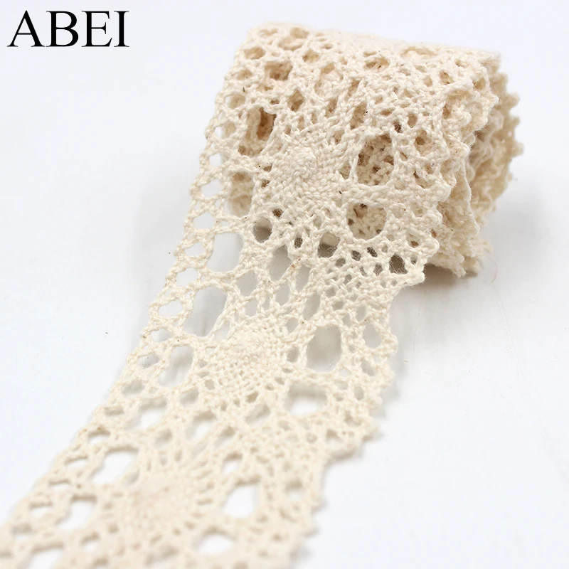 10yards/lot Quality vintage Cotton Lace Ribbon Garment Apparel Wrap Embellishment Diy Wedding Party Crafts Scrapbooking Decors