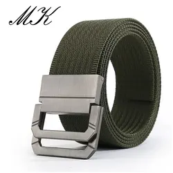 Maikun Nylon Belts for Men Army Tactical Men's Belt Double Rappelling Buckle Belt