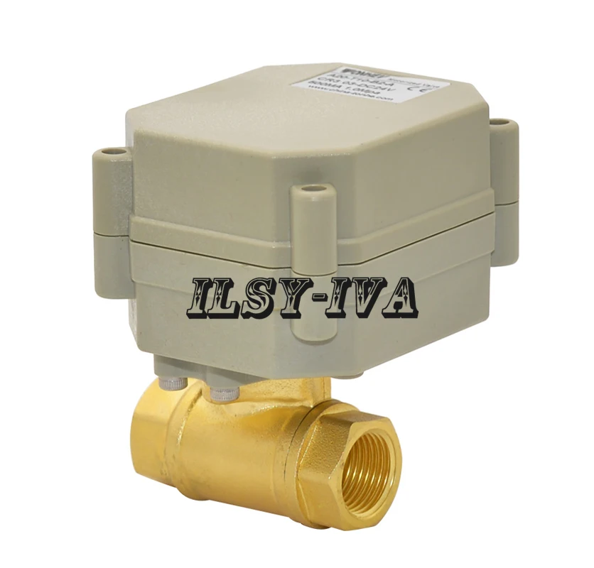 

2017 New DN10 G3/8" brass Motorized ball valve,DC12V two way electric ball valve,three wires automatic control