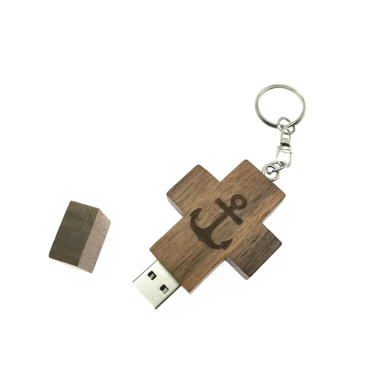 4gb 8gb 16gb 32gb 64gb disco flash cruzes (mais de 10 pces logotipo livre) madeira pendrive usb cruz pen drive usb