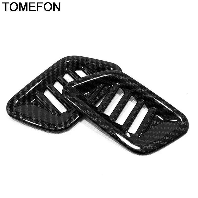 TOMEFON For Nissan Altima Teana 2019 Front Upper Air Condition AC Vent Frame Cover Trim Interior Accessories ABS Sliver Carbon