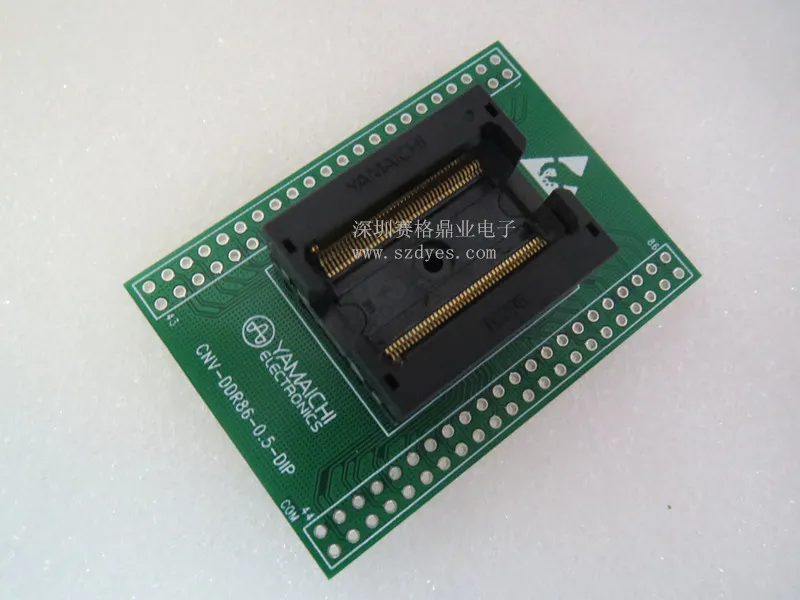 Opentop tsop86/dip ssop86 tssop86ddr IC296-011 0.5mm yamaichi ic queima assento adaptador teste banco de teste soquete