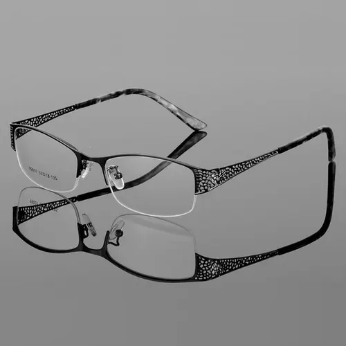 Imagen 2 del producto Reven Jate-gafas de media montura sin montura para mujer, anteojos con prescripción óptica, montura de gafas para mujer