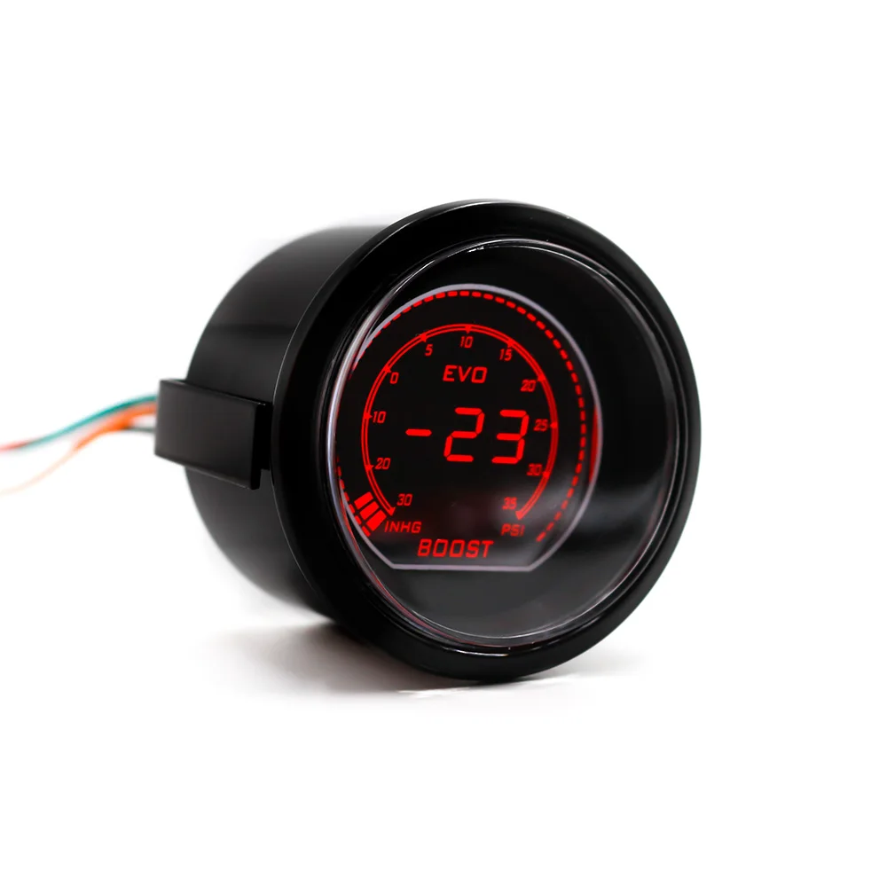 52mm 2 Inch Car EVO Digital Turbo Boost Gauge Psi Blue /Red LCD Turbo Boost Meter with sensor  TT101031