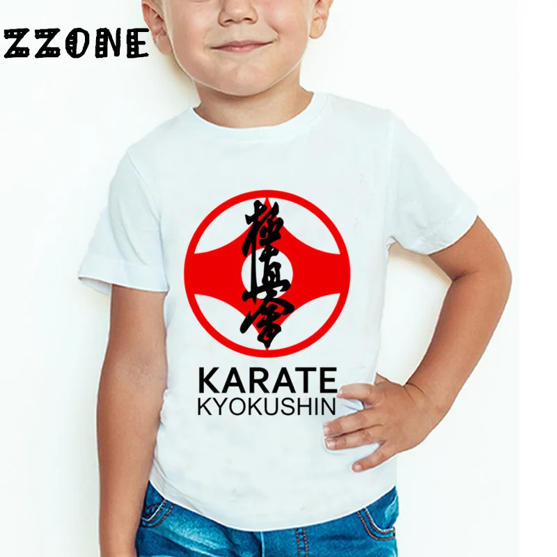 

Children Kyokushin Karate Print T shirt Baby Boys/Girls Short Sleeve Summer Tops Kids Casual T-shirt,HKP699