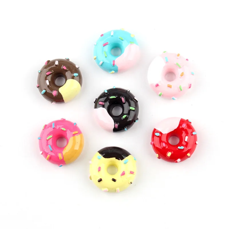 6/8/10 stücke Mini süße Süßigkeiten Donut Puppe Essen so tun, als spielen Puppenhaus Zubehör Miniatur Home Craft Dekor Kuchen Kinder Küche Spielzeug – Detail 36