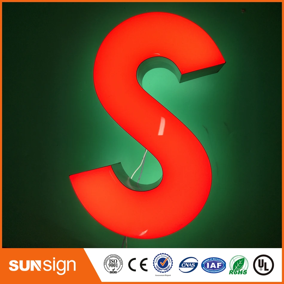 Winkel Venster Reclame Verlichte Led Brief