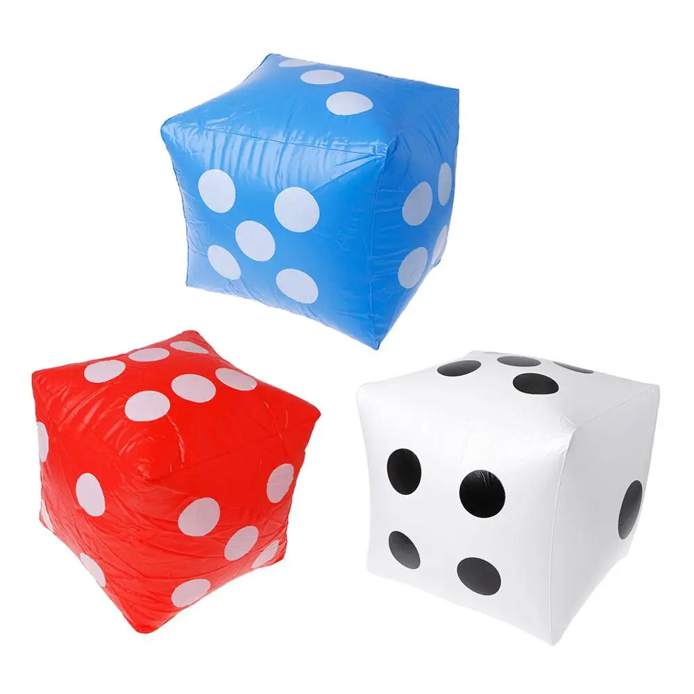 30cm Giant Inflatable Dice Beach Garden Party Game Outdoor Children Kid Toy